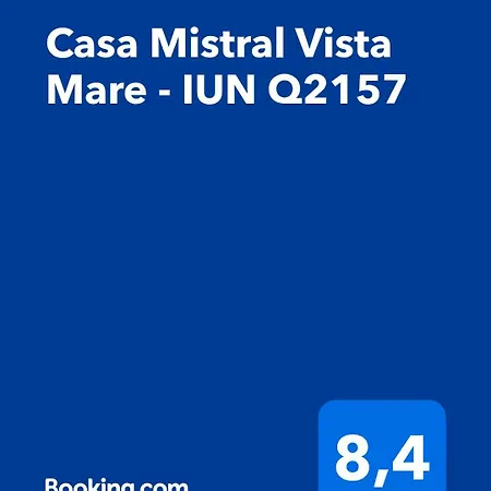 아파트 Casa Mistral Vista Mare - Iun Q2157 *